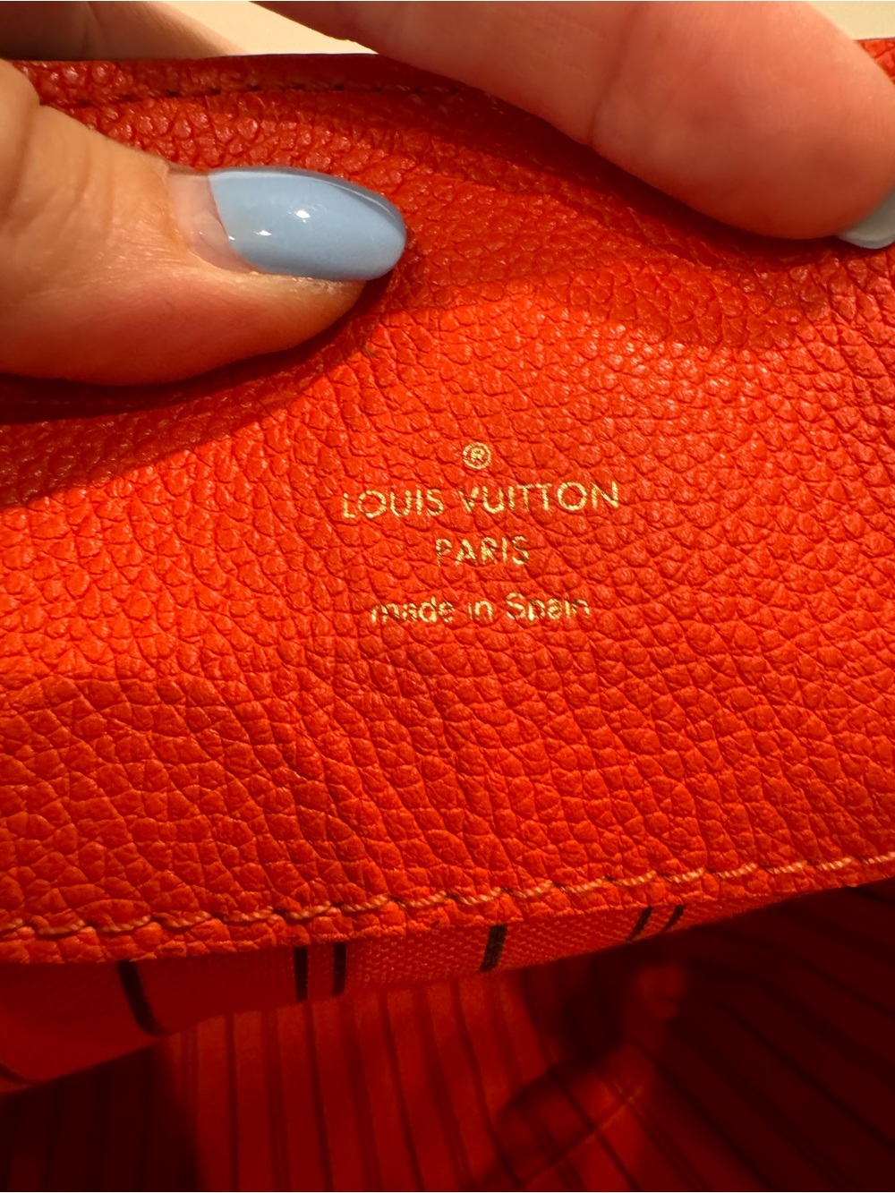 Louis Vuitton orange Bagatelle Monogram Empreinte Leather Hobo bag - Picture 13 of 16